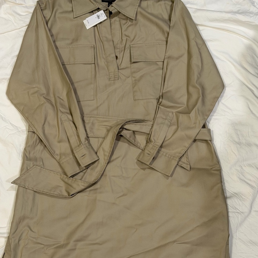 Banana Republic Beige Shirt Dress